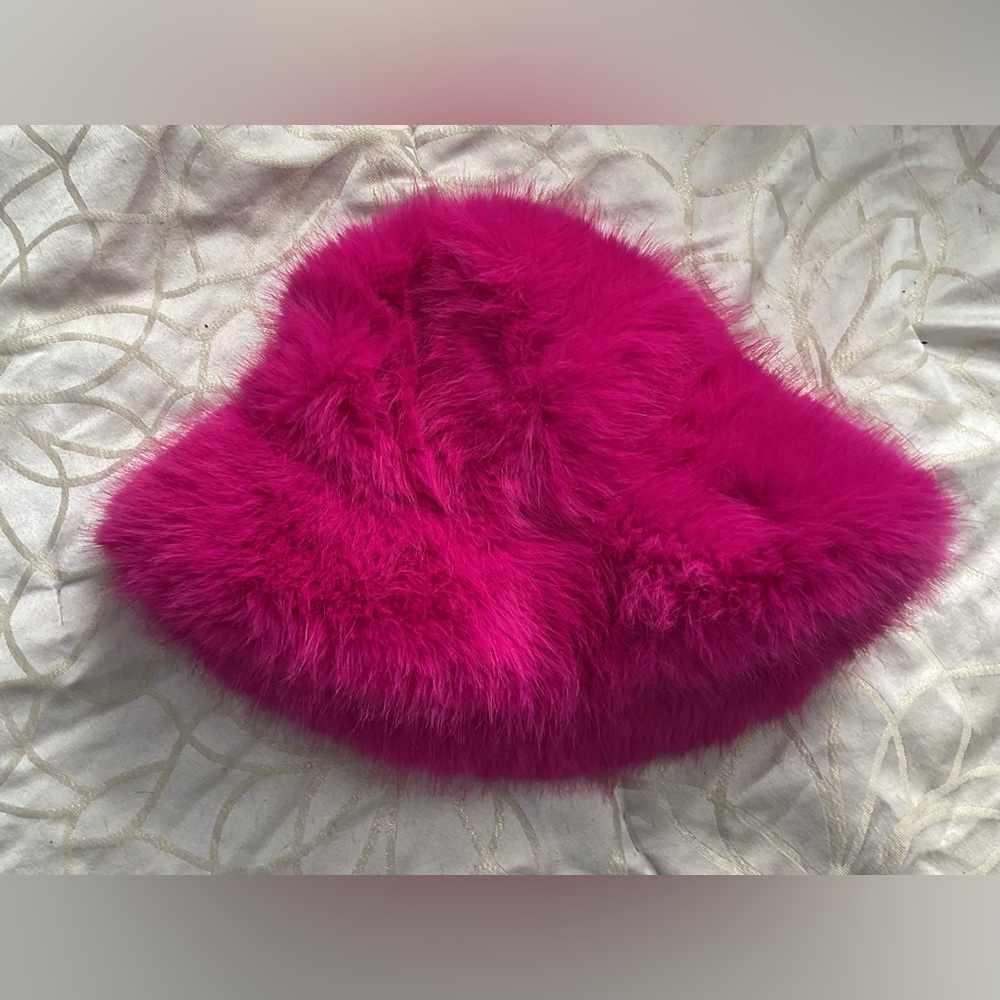 Fuchsia (Pink) Faux Fur Hat